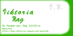 viktoria mag business card
